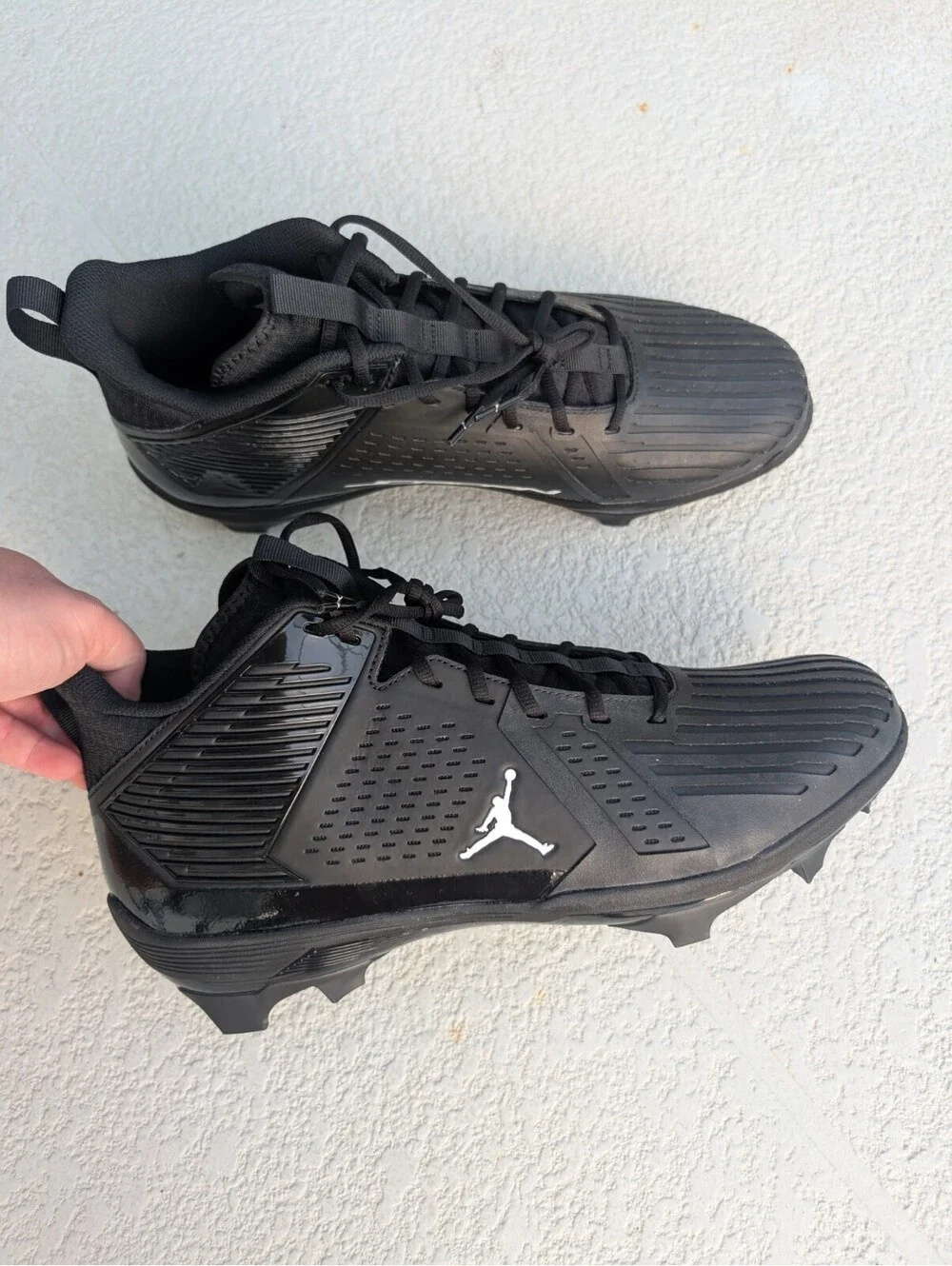 New Nike Air Jordan Force Savage 3 S P Mens Sz 18 Cleats Black White FJ4971 001